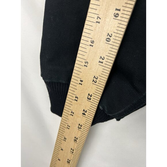 VTG Carhartt Jacket Mens Large Black J140 Duck Active Hooded Quilted Lined USA - Picture 5 of 14